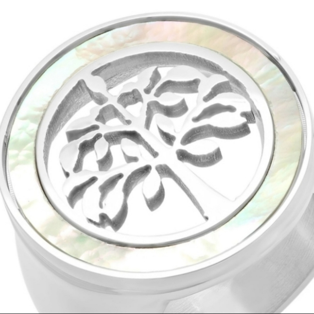 Tree of Life Mother of Pearl Ring